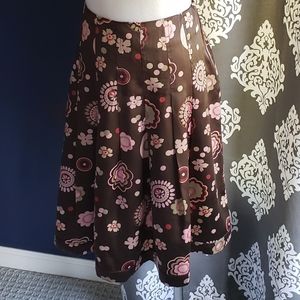 Hartford silk skirt